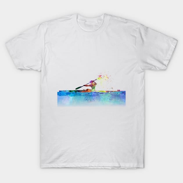 Kayak in watercolor T-Shirt by PaulrommerArt